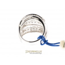 CHIMENTO anello oro bianco 18kt e diamanti referenza 81942979 new